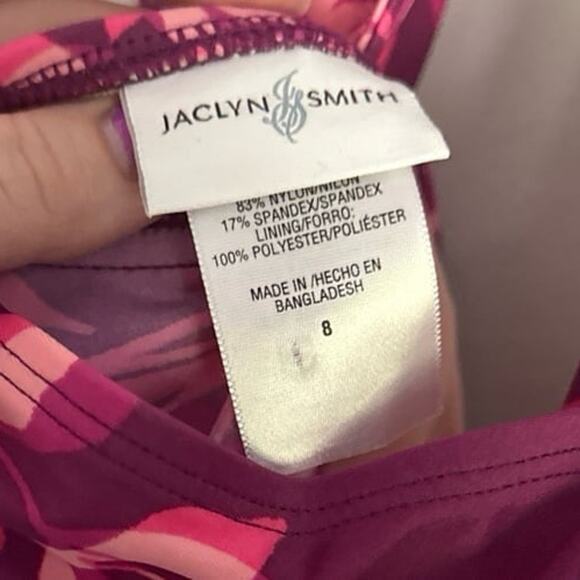 Jacqlyn Smith Tankini Swim Top, Magenta/Pink, size Women’s 8 - Picture 4 of 6